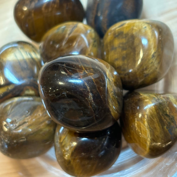 Tigers Eye Tumbled Stone