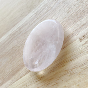 Rose Quartz Palm Stone