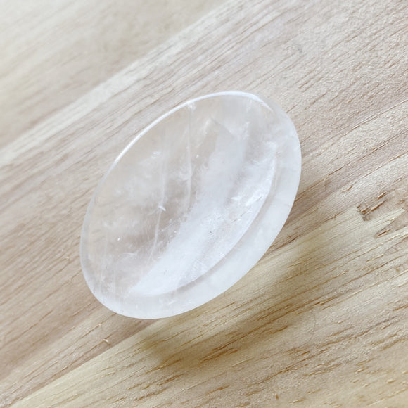 Clear Quartz Palm Stone